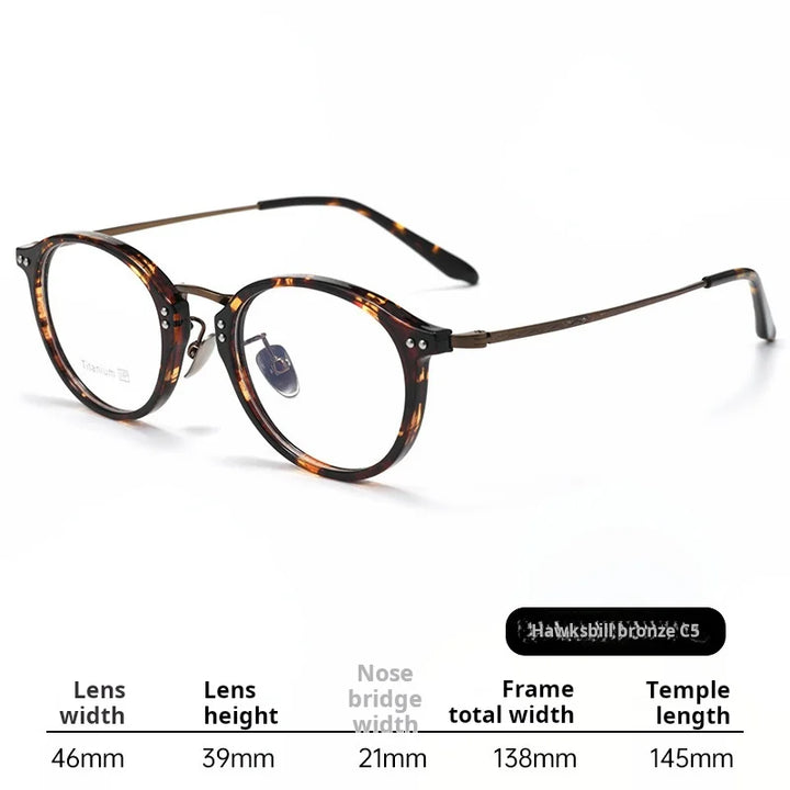 Xbora Women's Full Rim Round Tr 90 Titanium Eyeglasses 518276