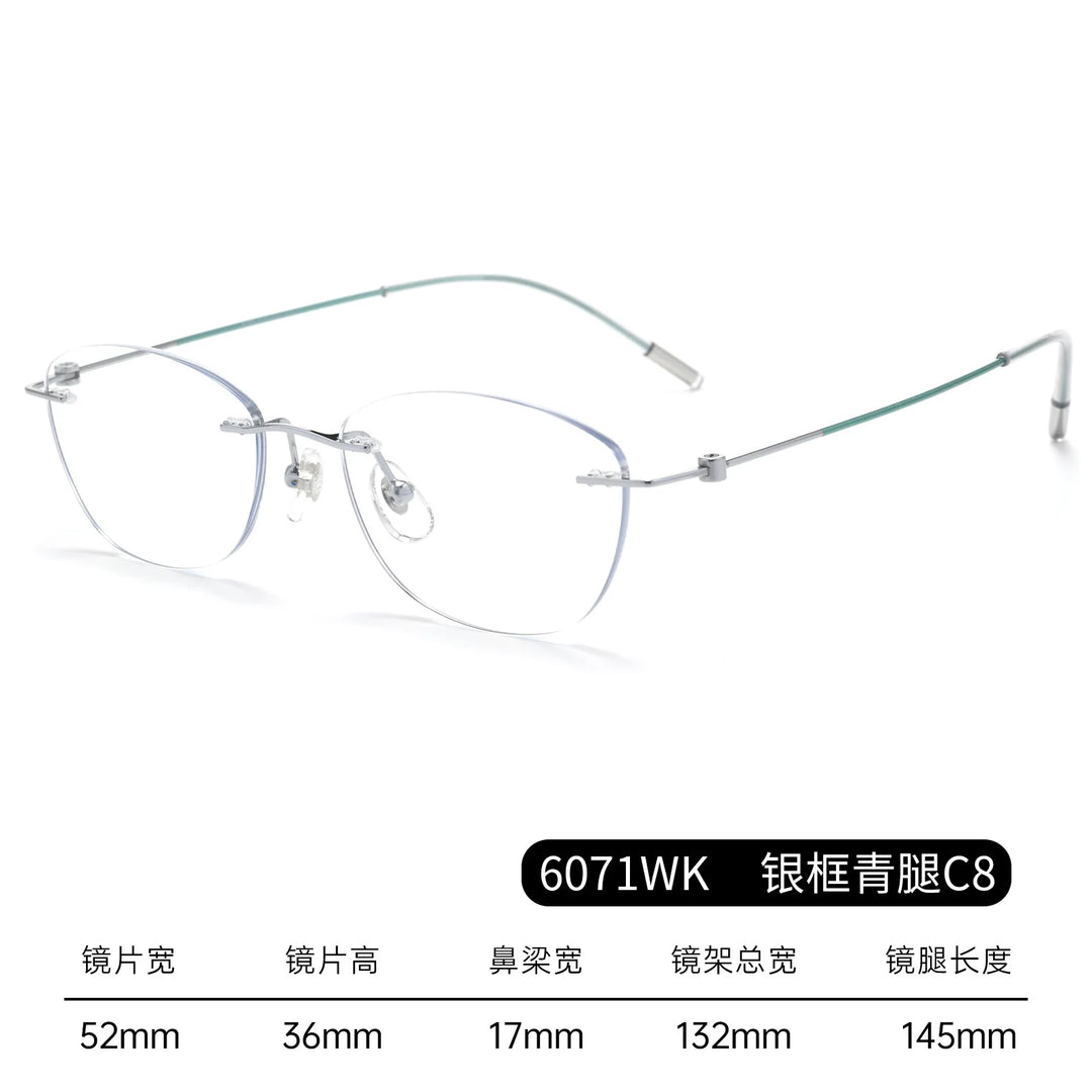 Bclear Women Rimless Butterfly Titanium Eyeglasses BSF-6071WK