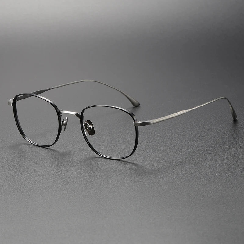 Bobbie Unisex Full Rim Square Titanium Eyeglasses Fuz 14