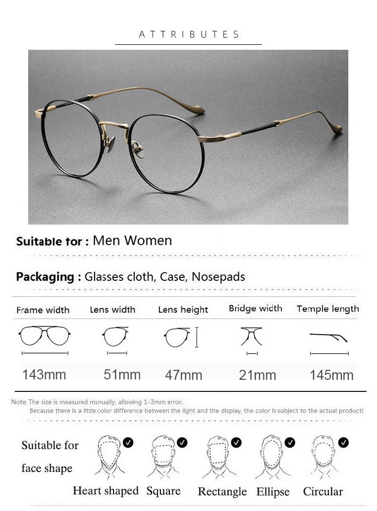 Aimee Unisex Full Rim Round Titanium Eyeglasses 3058 Full Rim Aimee   