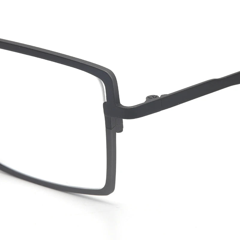 Muzz T7789 men's square IP titanium prescription eyeglasses — view 10