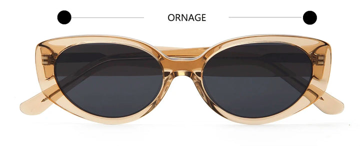 Esnbie Unisex Full Rim Oval Thick Temple Acetate Sunglasses 240161