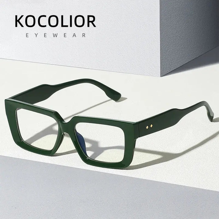 Kocolior 237900 Unisex Full Rim Square Brow Line PC Frames FuzWeb