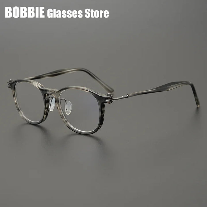Bobbie Unisex Full Rim Round Square Titanium Acetate Eyeglasses 935885