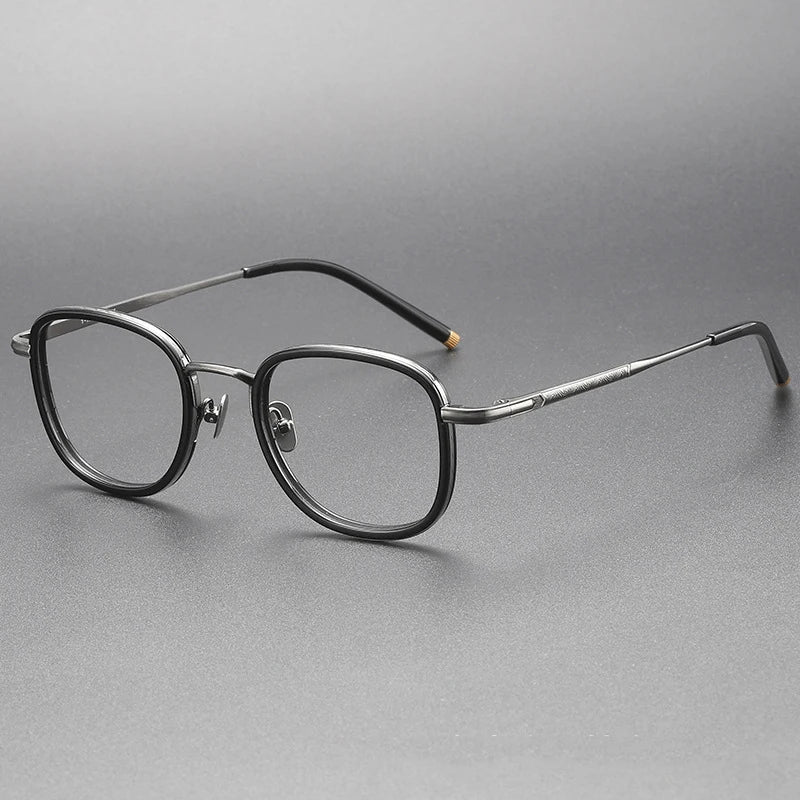 Blackmask Unisex Full Rim Square Titanium Eyeglasses Fuz 2