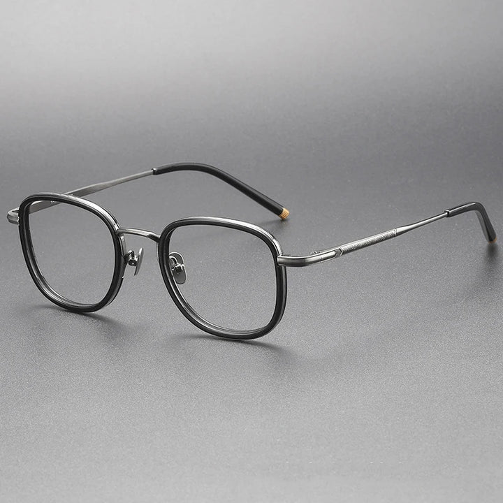 Blackmask Unisex Full Rim Square Titanium Eyeglasses Fuz 2