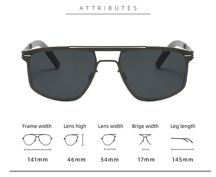 Black Mask Unisex Full Rim Oval Double Bridge Steel Sunglasses 396108