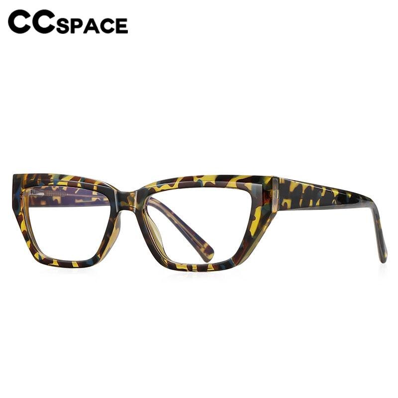 CCSpace Women's Full Rim Square Cat Eye Tr 90 Eyeglasses 56598 Full Rim CCspace   