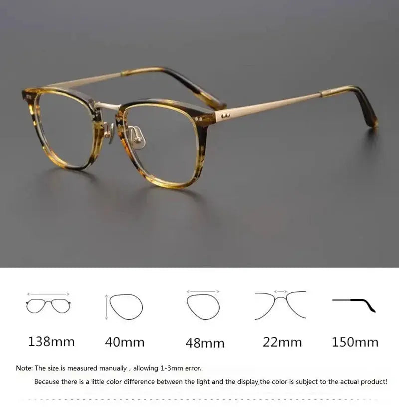 Bobbie 907200 Unisex 138mm Full Rim Square Oval Titanium Frames — view 2 | Bobbie at FuzWeb