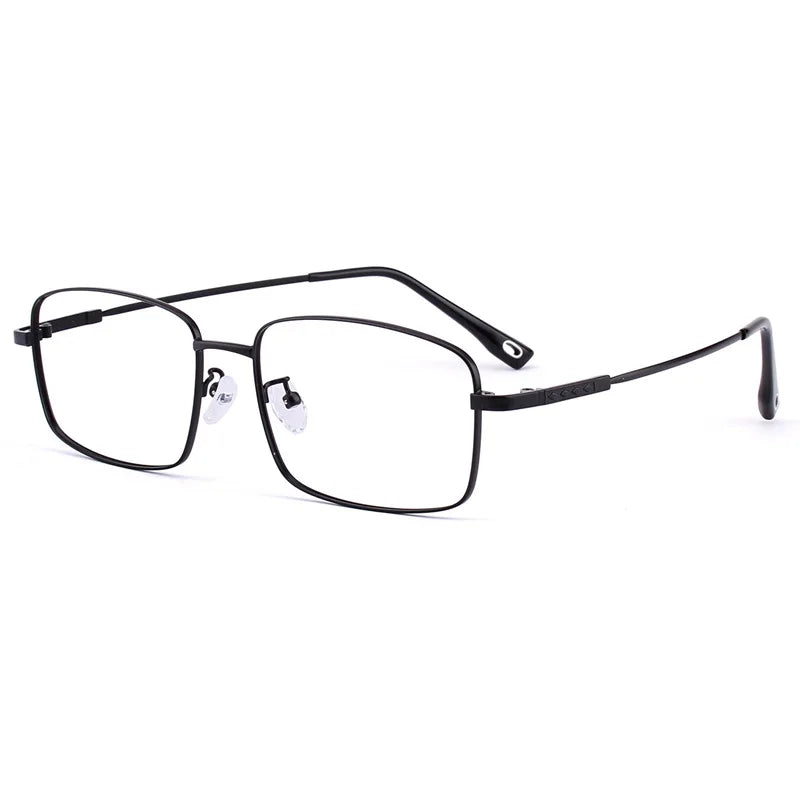 Hdcrafter Unisex Full Rim Big Square Titanium Eyeglasses 62804