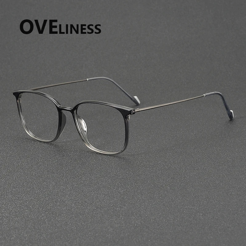 Oveliness Women's Full Rim Square Tr 90 Titanium Eyeglasses 922345