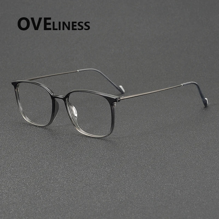 Oveliness Women's Full Rim Square Tr 90 Titanium Eyeglasses 922345