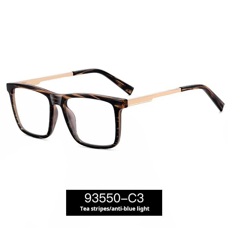 Momoja Unisex Full Rim Square Tr 90 Alloy Eyeglasses 93550