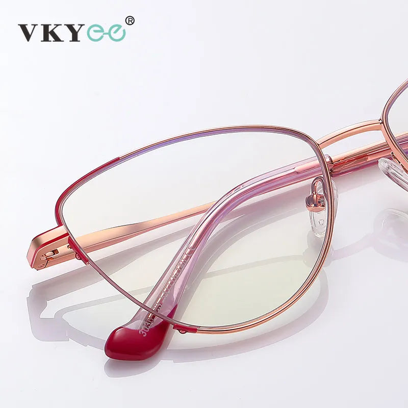 Vicky Women's Full Rim Tr 90 Titanium Cat Eye Square Reading Glasses 3030 Reading Glasses Vicky   