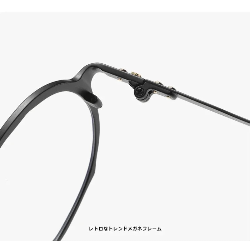 Muzz 0038 unisex round two-tone pure titanium prescription eyeglasses — view 10