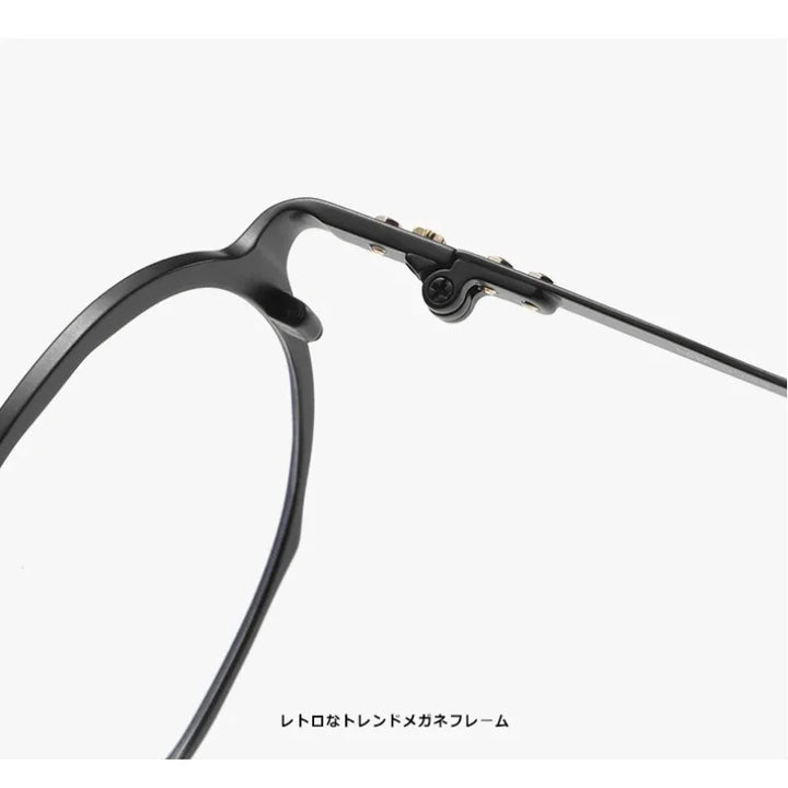 Muzz 0038 unisex round two-tone pure titanium prescription eyeglasses — view 10