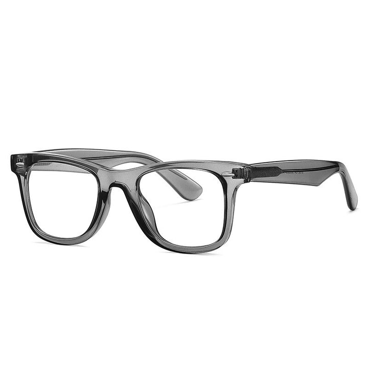 Yimaruili Unisex Full Rim Square Tr 90 Acetate Alloy Eyeglasses  2102 Full Rim Yimaruili Eyeglasses C6  