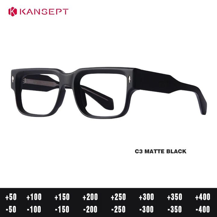 Kansept Unisex Full Rim Square Pc Cp Resin Reading Glasses 48301
