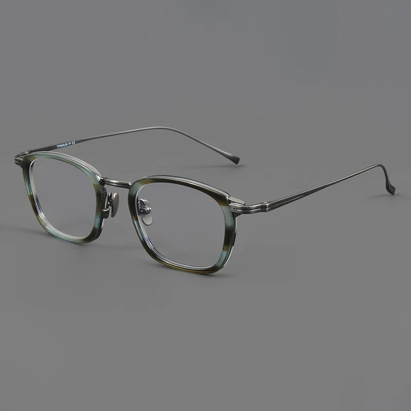 Aimee Unisex Full Rim Square Titanium Acetate Eyeglasses 111024 Full Rim Aimee   