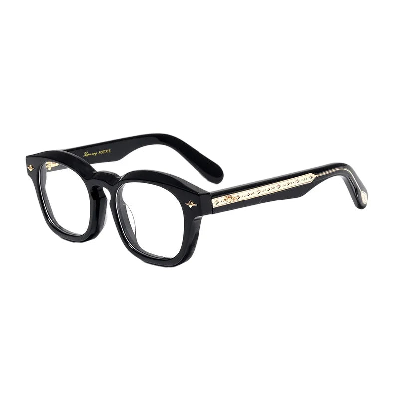 Nobler Unisex Full Rim Square Thick Acetate Eyeglasses 51091