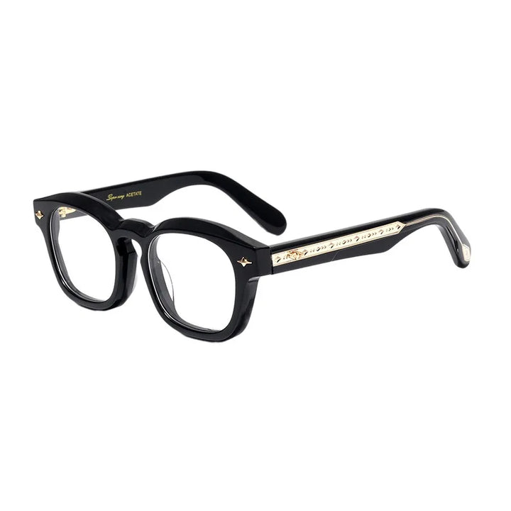 Nobler Unisex Full Rim Square Thick Acetate Eyeglasses 51091