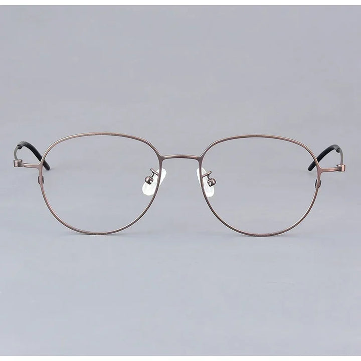 Bobbie Unisex Full Rim Oval Titanium Eyeglasses KMN512