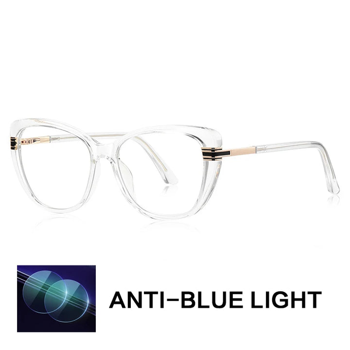 Gatenac Women's Full Rim Butterfly Tr 90 Titanium Reading Glasses G2274