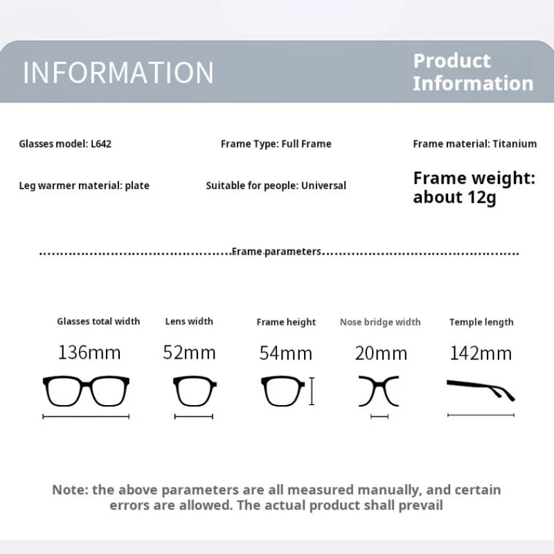 Xbora Women's Full Rim Round Titanium Eyeglasses 544642