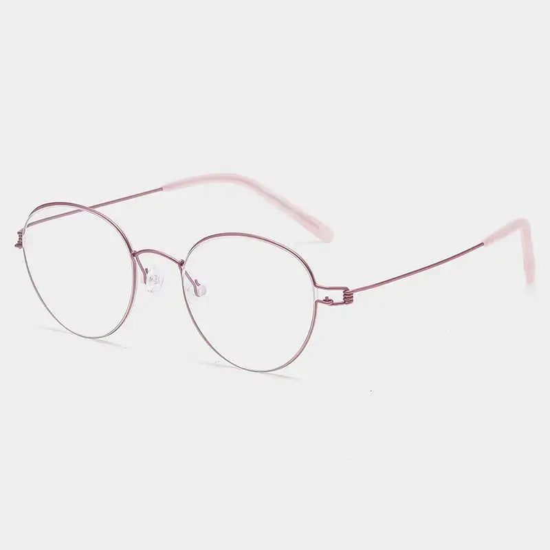 Bobbie 822000 Unisex 122mm Titanium Full Rim Oval Frames FuzWeb