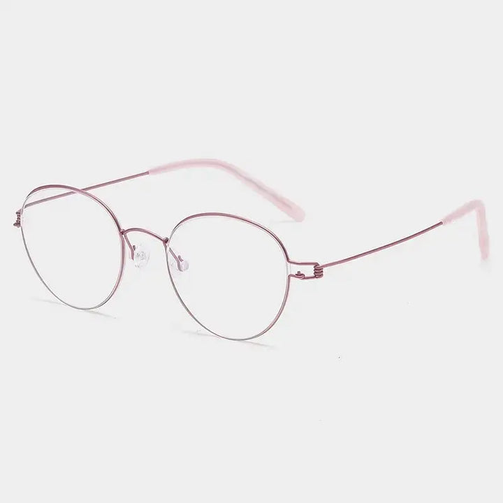 Bobbie 822000 Unisex 122mm Titanium Full Rim Oval Frames FuzWeb