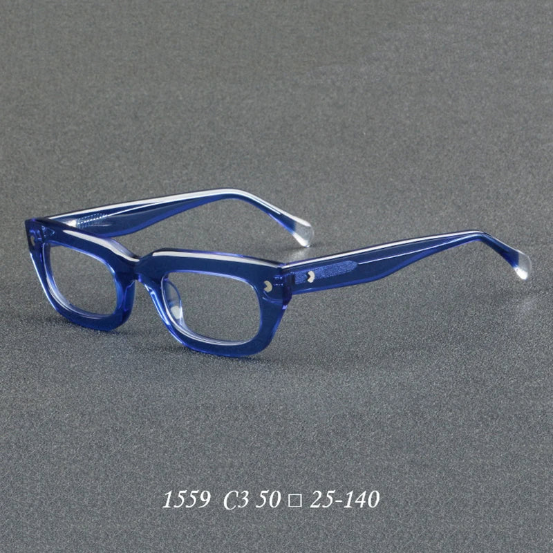 Nobler Unisex Full Rim Thick Square Acetate Eyeglasses 1559 Full Rim Nobler C3  