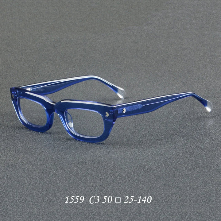 Nobler Unisex Full Rim Thick Square Acetate Eyeglasses 1559 Full Rim Nobler C3  