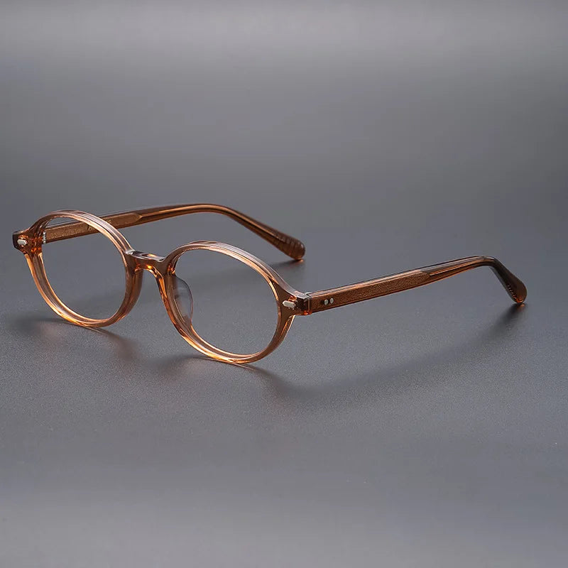 Momoja Unisex Full Rim Round Acetate Eyeglasses 78046