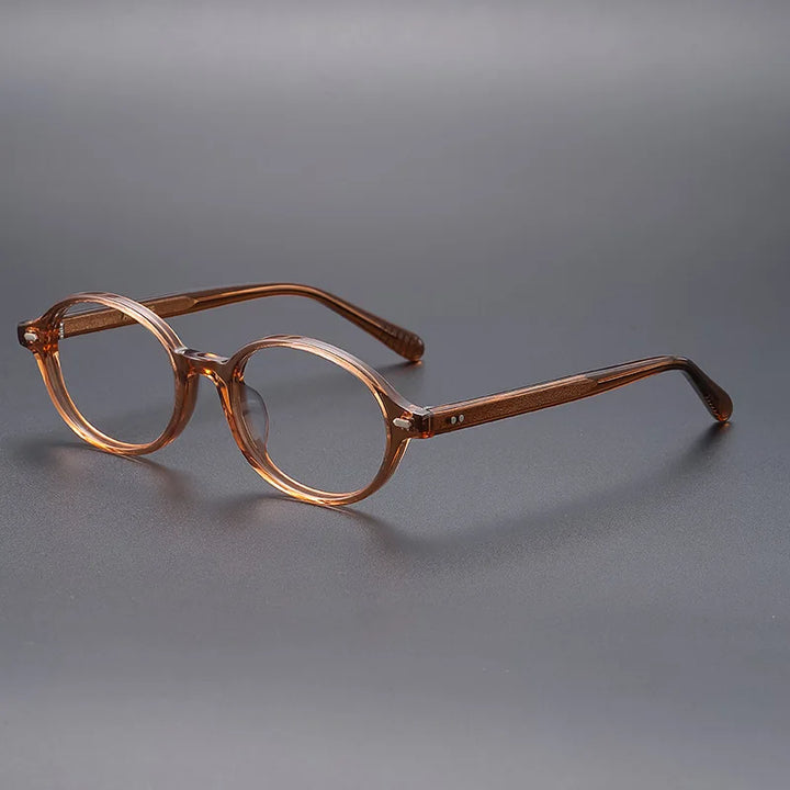 Momoja Unisex Full Rim Round Acetate Eyeglasses 78046