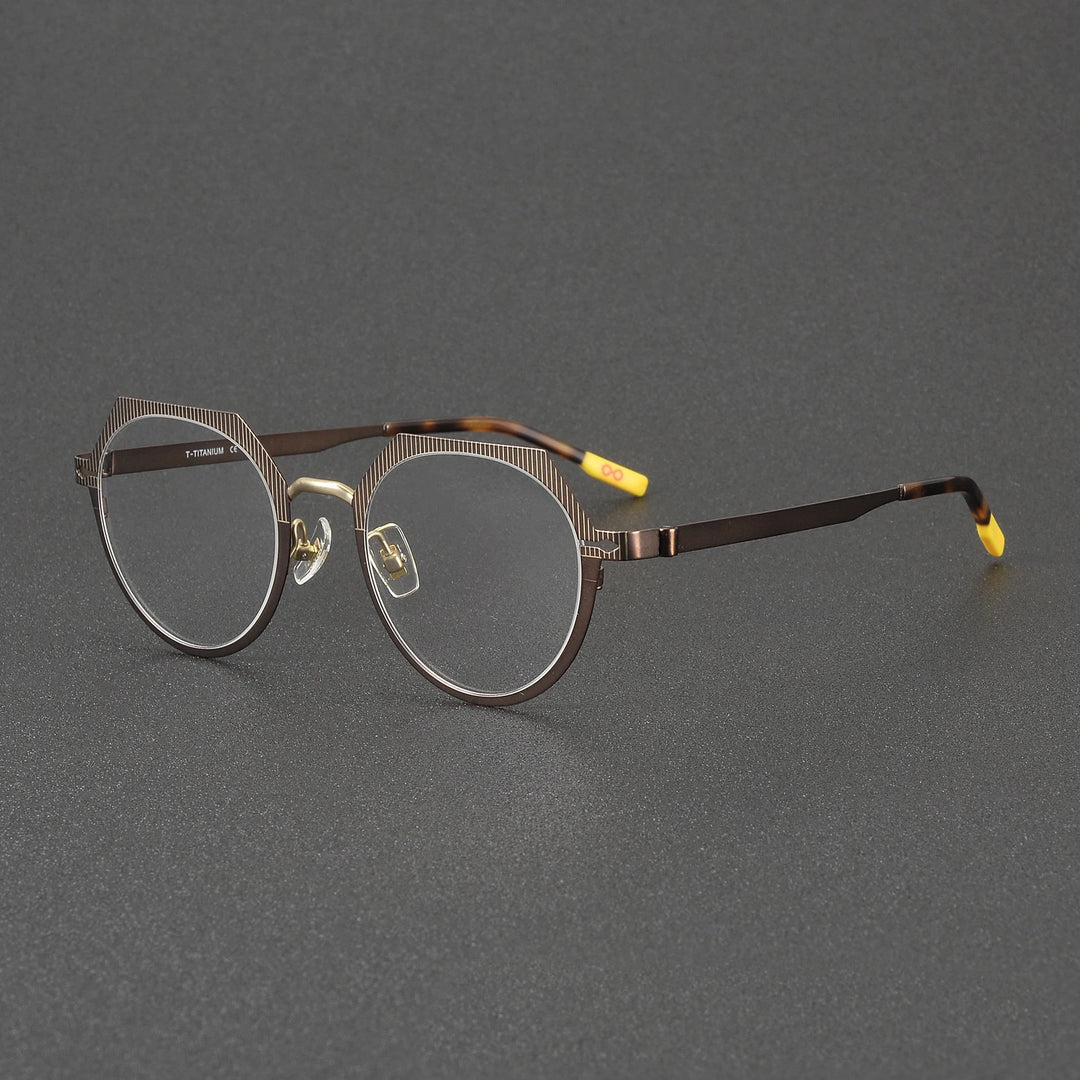 Muzz 81102 unisex screwless IP titanium prescription eyeglasses — view 6