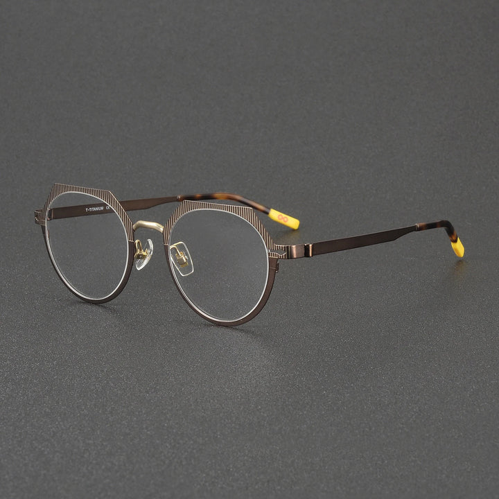 Muzz 81102 unisex screwless IP titanium prescription eyeglasses — view 6