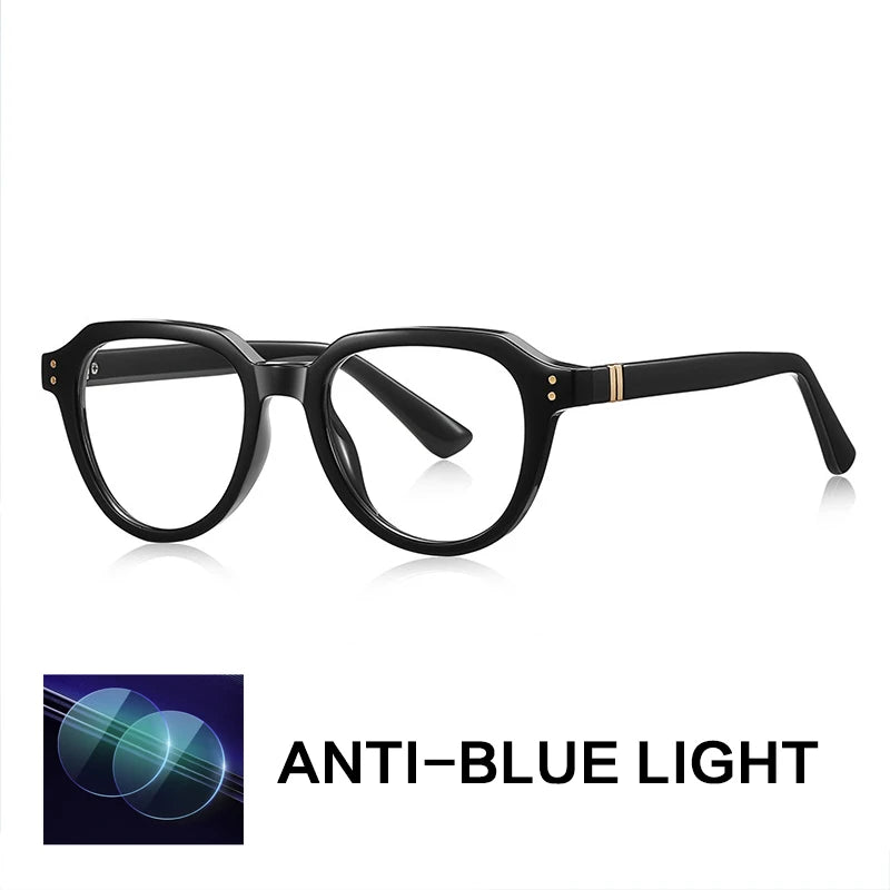 Gatenac Unisex Full Rim Flat Top Oval Tr 90 Titanium Reading Glasses G2226