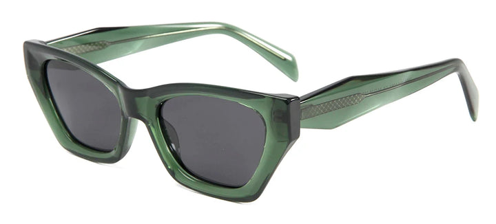 Esnbie Unisex Full Rim Cat Eye Acetate Tr 90 Sunglasses 230671