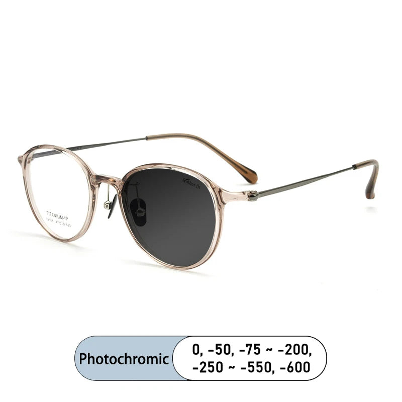 Kocolior Women's Full Rim Oval Square Tr 90 Titanium Photochromic Reading Glasses 39108