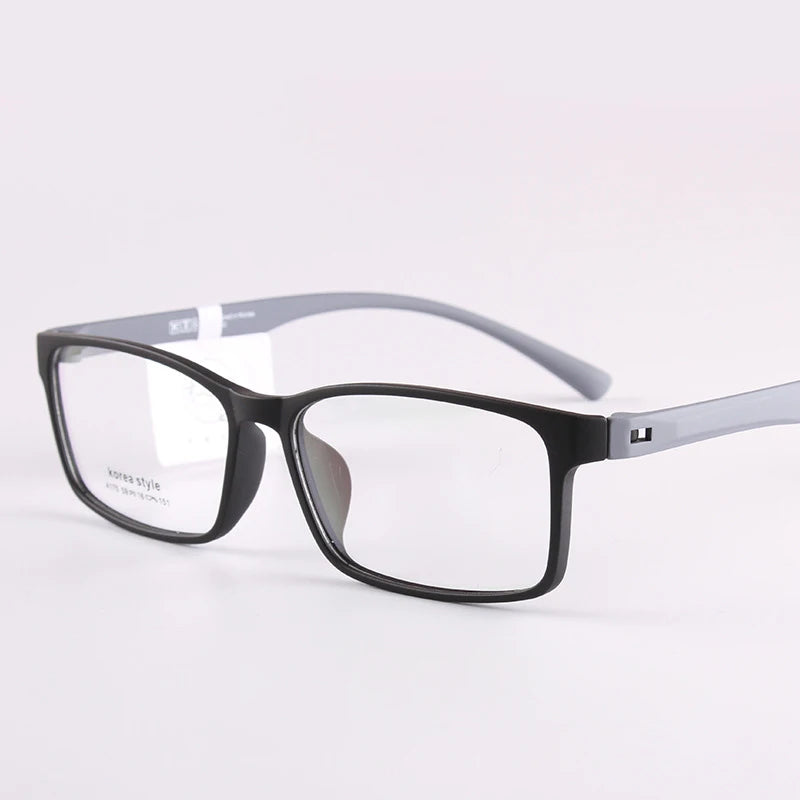 Cubojue Unisex Full Rim Big Square Tr 90 Titanium Reading Glasses 43155