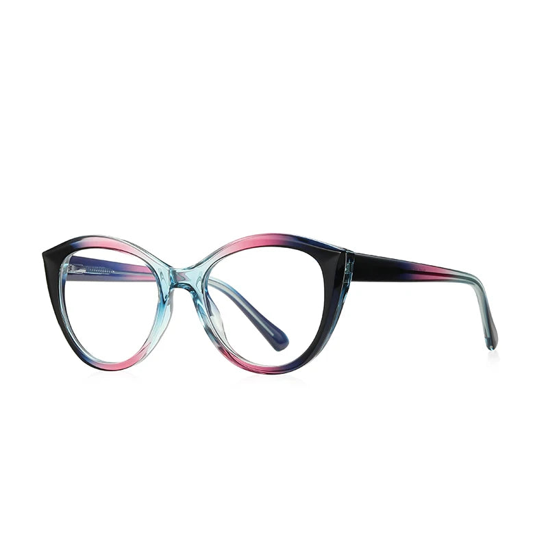 Reven Jate Women's Full Rim Oval Cat Eye Tr 90 Eyeglasses 21455