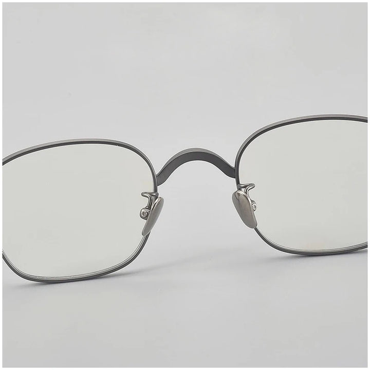 Muzz 117 men's small square IP titanium prescription eyeglasses — view 7