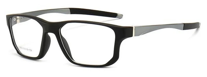 Muzz 58550 men's square sports TR-90 prescription eyeglasses — view 5