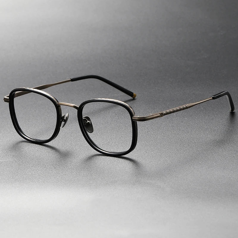 Blackmask Unisex Full Rim Square Titanium Eyeglasses Fuz 2