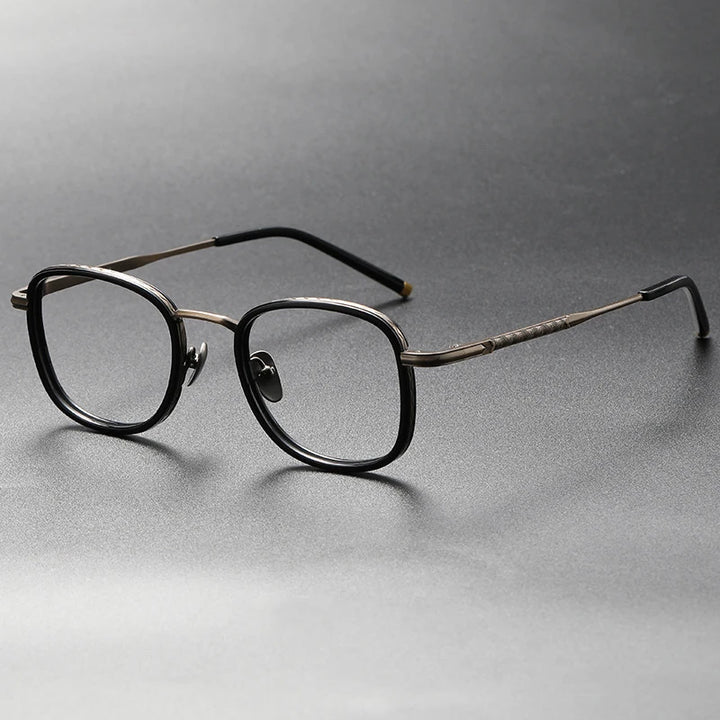 Blackmask Unisex Full Rim Square Titanium Eyeglasses Fuz 2
