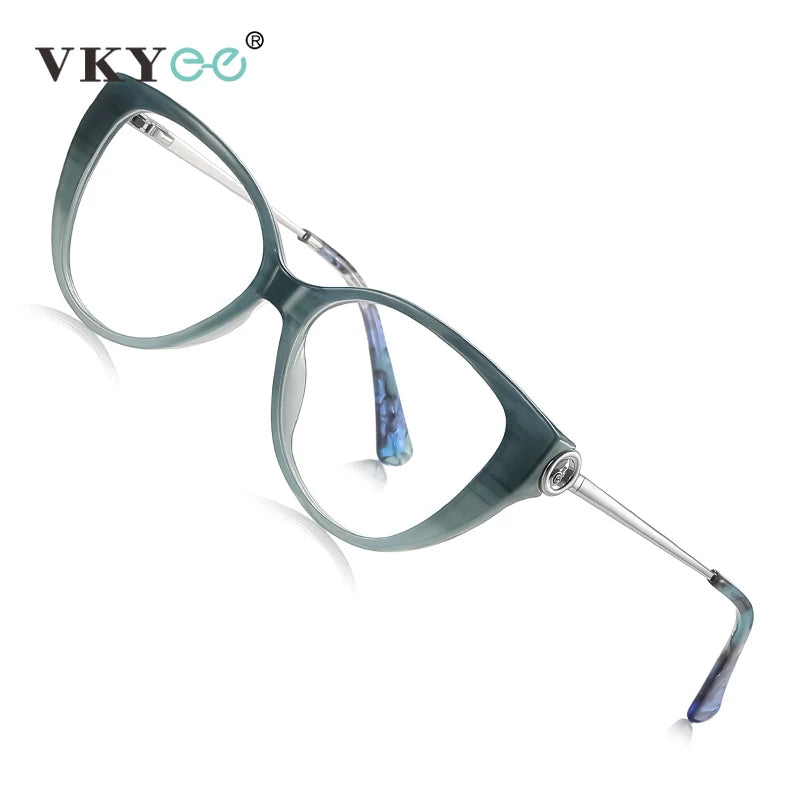 Vicky Women's Full Rim Cat Eye Tr 90 Titanium Reading Glasses 97207
