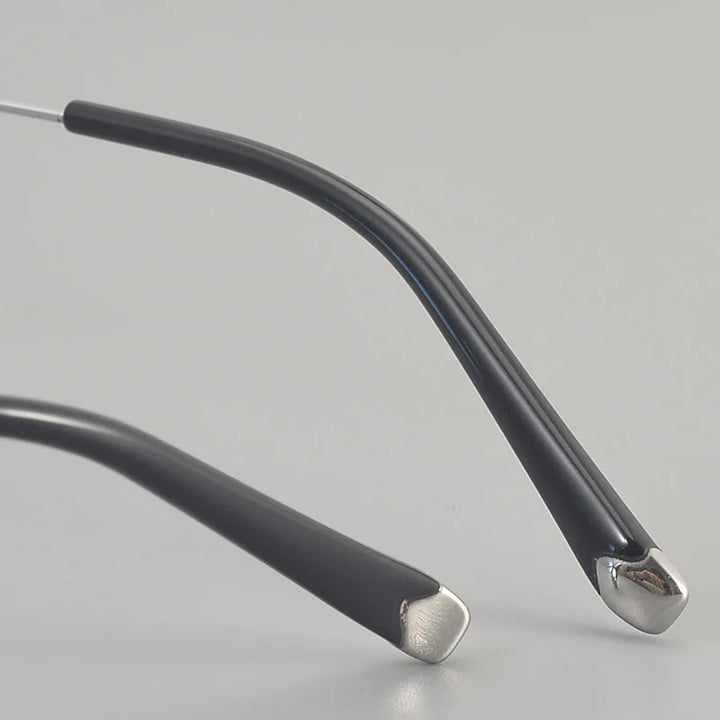 Muzz ZRB-1 men's square pure titanium prescription eyeglasses — view 10