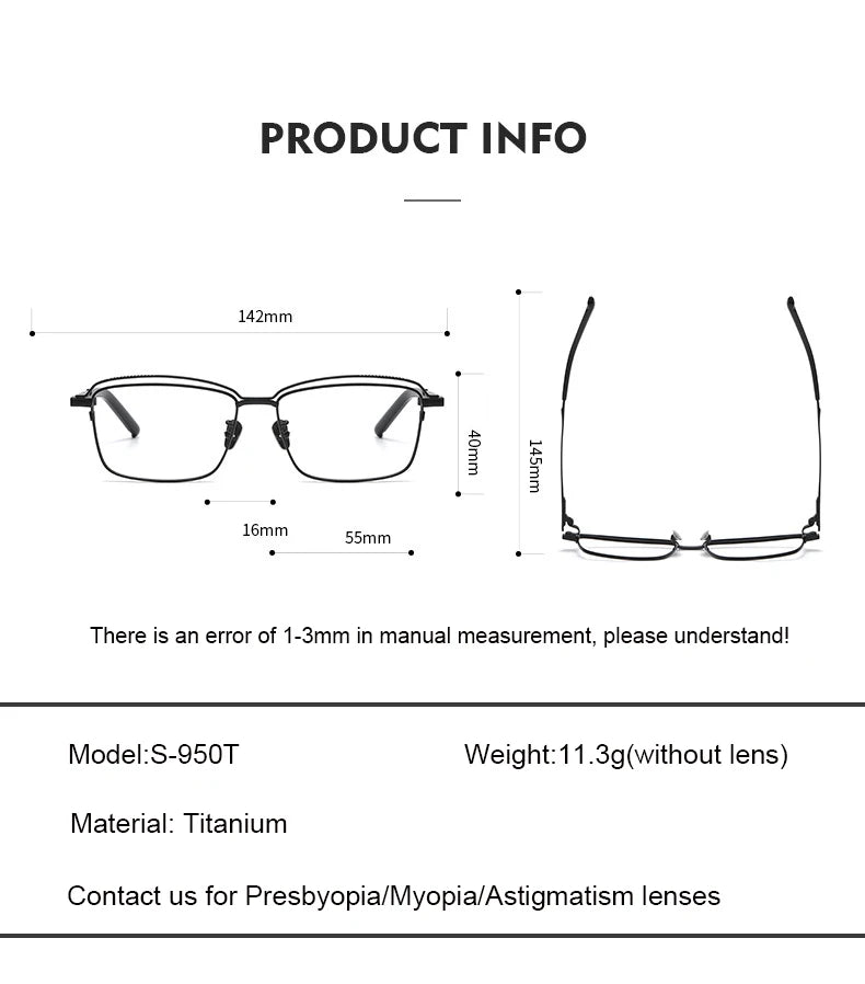 Aimee Unisex Full Rim Square Acetate Titanium Eyeglasses 95020 Full Rim Aimee   