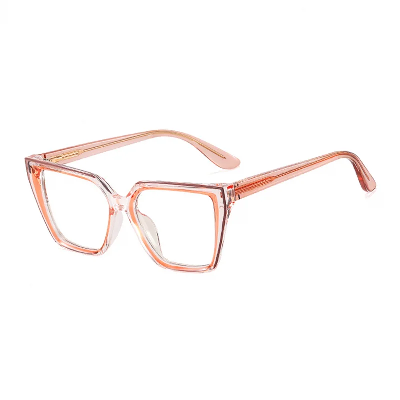 Ralferty Women's Full Rim Square Cat Eye Acetate Eyeglasses R97714 Full Rim Ralferty C5 Orange Coffee CHINA 