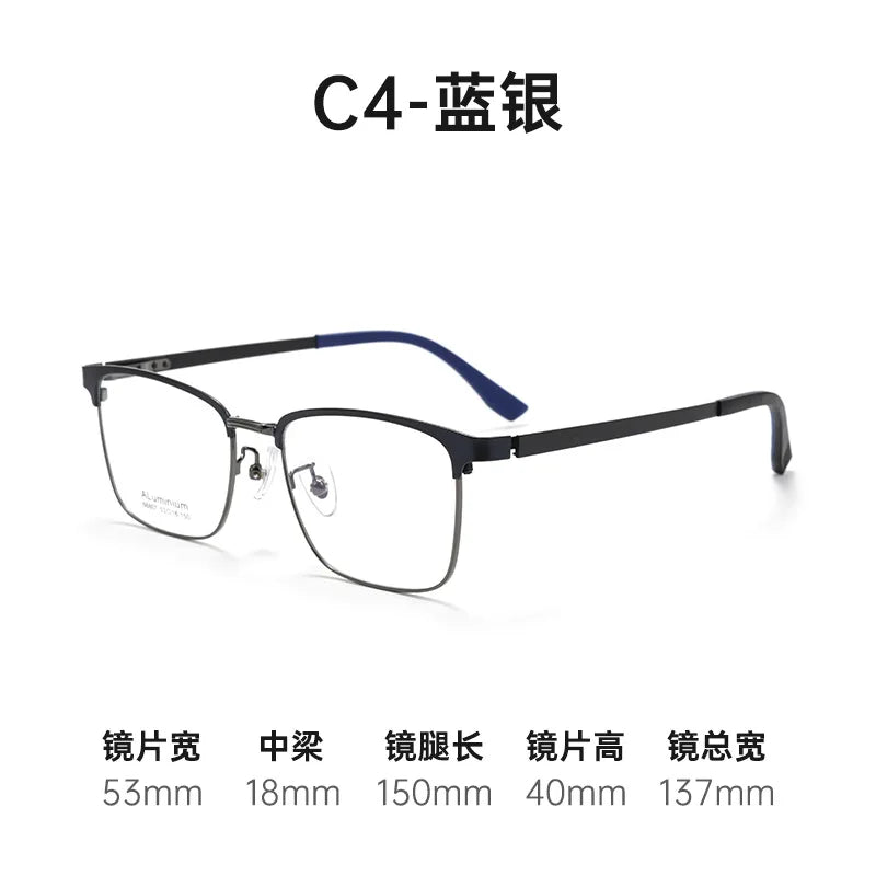 Bclear Women's Full Rim Square Aluminum Magnesium Eyeglasses 668073